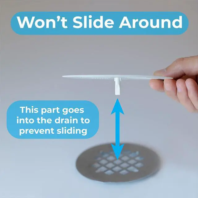Alt view image 4 of 5 - 20 Pack | Flat Shower Drain Hair Catcher Strainer Trap | Eco-Friendly Bioplastic