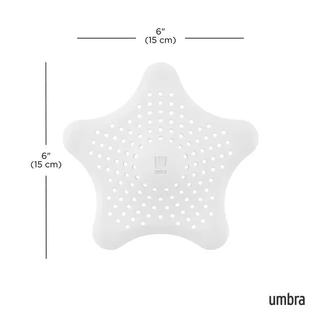 Alt view image 3 of 7 - Starfish Drain Cover/Hair Catcher, White