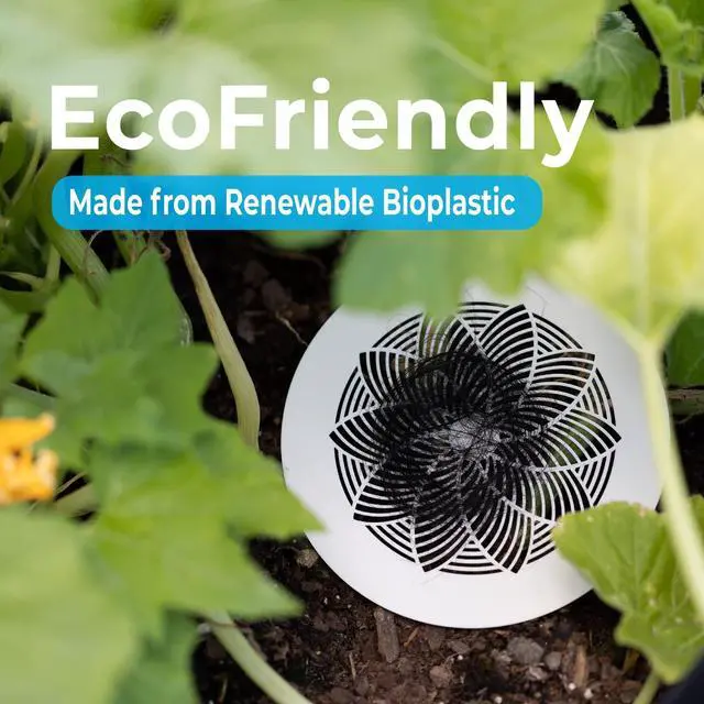 Alt view image 5 of 5 - 20 Pack | Flat Shower Drain Hair Catcher Strainer Trap | Eco-Friendly Bioplastic