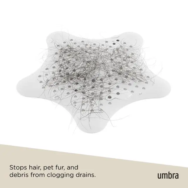 Alt view image 4 of 7 - Starfish Drain Cover/Hair Catcher, White