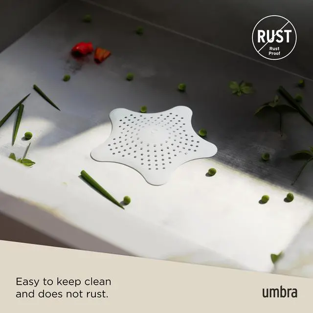 Alt view image 6 of 7 - Starfish Drain Cover/Hair Catcher, White
