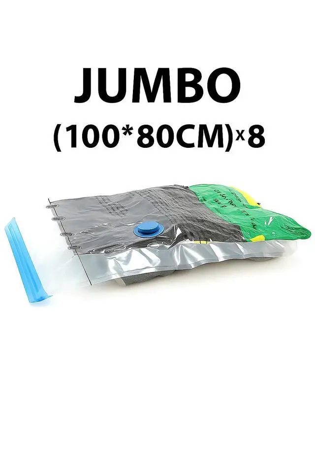 Alt view image 7 of 7 - Vacuum Storage Bags with Electric Pump and Hand Pump,8 Pack Vacuum Seal Bags for Clothing,Space Saver Bags for Travel and Home(Jumbo 80 * 100)