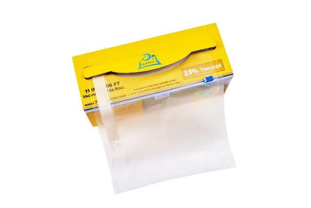 Alt view image 4 of 7 - 11" x 100' Vacuum Sealer Bags Rolls & Dispenser Cutter Box - BPA Free, 4 mil thick - Great for Sous Vide - Works with Food Saver Machines