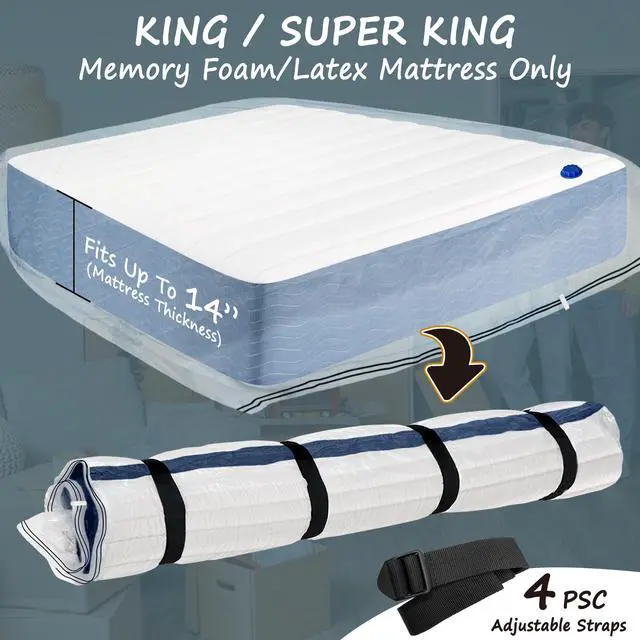 Alt view image 3 of 7 - Vacuum Storage Bag for Mattress (King/Cal King)