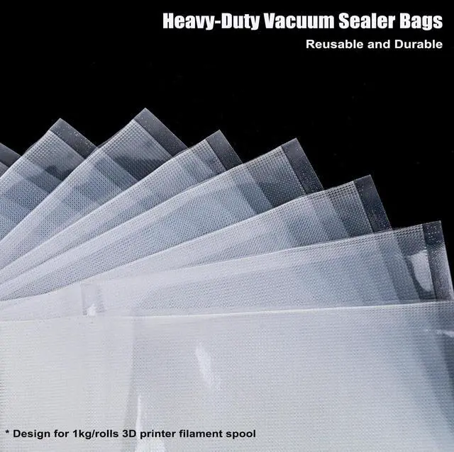 Alt view image 3 of 5 - Filament Storage Bags 50 Pcs for Vacuum Sealer with 50 Desiccants, 15.7X11.8in Only Filament Bags and Desiccants, Without Sealer Machine