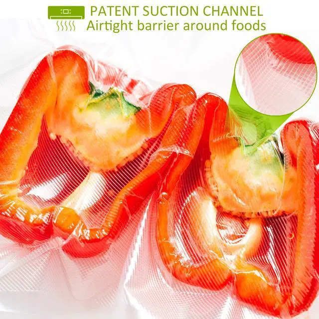 Alt view image 3 of 6 - Vacuum Sealer Bags, Precut 150 Gallon 11x16, Quart 8x12, Pint 6x10, Smell-Proof, Puncture Prevention and Heavy duty. Commercial Grade