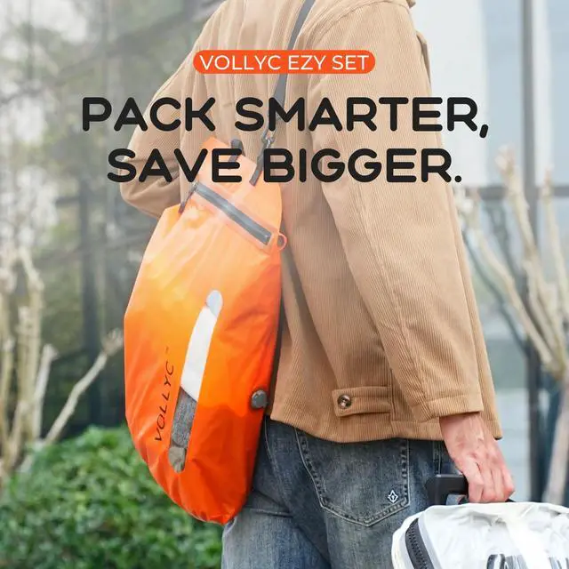 Alt view image 2 of 7 - 25L Waterproof Travel Vacuum Bags, Tear-Resistant Design,Lightweight Compression Storage, Durable Vacuum Seal Bags for Clothing Travel Luggage, Camping, Hiking & Road Trips