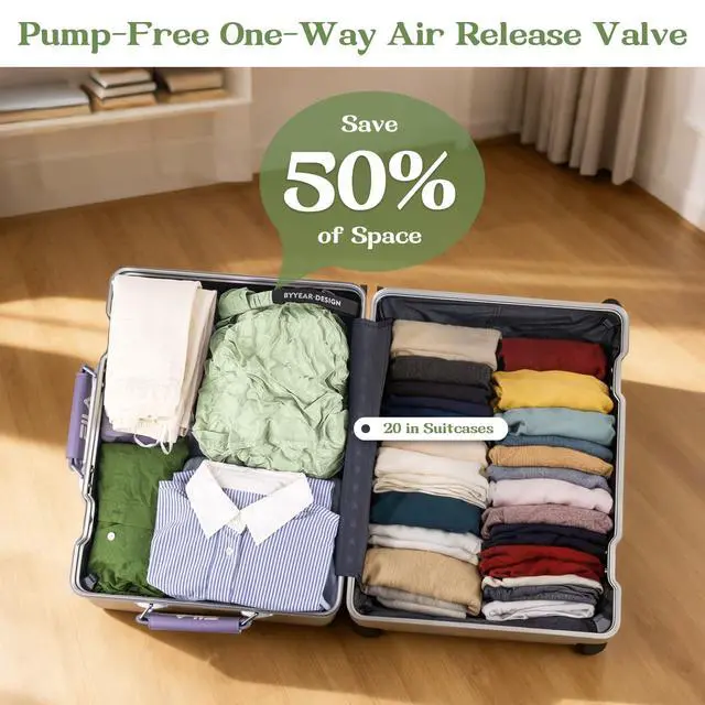 Alt view image 4 of 7 - Travel Laundry Bag for Dirty Clothes, Waterproof Travel Compression Bags for Packing, Moisture-resistant Vacuum Storage Bag, Space-Saving Laundry Storage Organizer for Cruise, Swimming, Gym