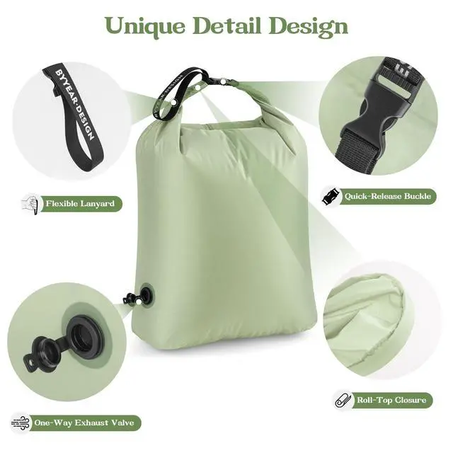 Alt view image 6 of 7 - Travel Laundry Bag for Dirty Clothes, Waterproof Travel Compression Bags for Packing, Moisture-resistant Vacuum Storage Bag, Space-Saving Laundry Storage Organizer for Cruise, Swimming, Gym