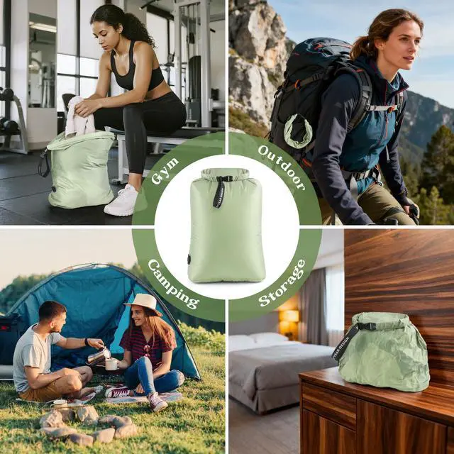 Alt view image 7 of 7 - Travel Laundry Bag for Dirty Clothes, Waterproof Travel Compression Bags for Packing, Moisture-resistant Vacuum Storage Bag, Space-Saving Laundry Storage Organizer for Cruise, Swimming, Gym