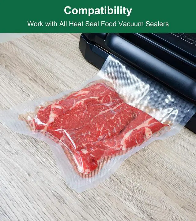 Alt view image 3 of 7 - Vacuum Sealer Bags for Food, 11 Inch 16 Feet Custom Size 3-pack