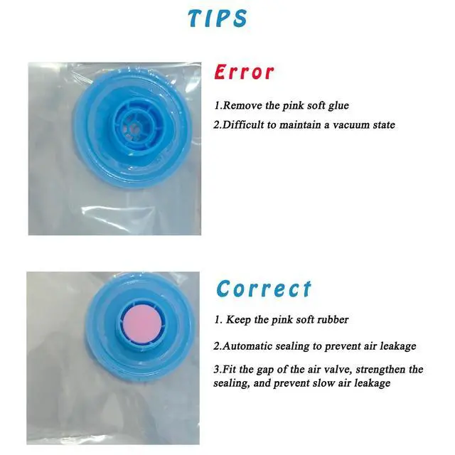 Alt view image 6 of 6 - 4 Pack Vacuum Storage Bags, Space Saver Bag Vacuum Seal Bags for Clothing Travel Moving Blankets Pillows Storage and Organization.40 x 60CM