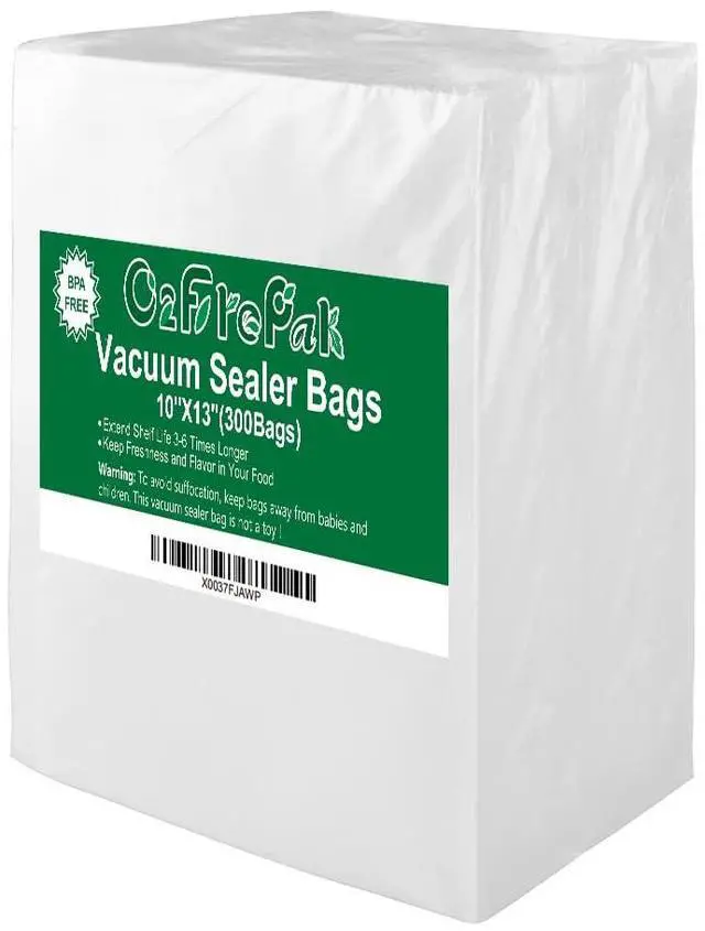 Main image of 300 Count 10x13 Plus Quart Vacuum Sealer Bags with BPA Free and Heavy Duty, Vacuum Seal Food Sealer Bags,Great for Food Storage Vaccume Sealer PreCut Bag