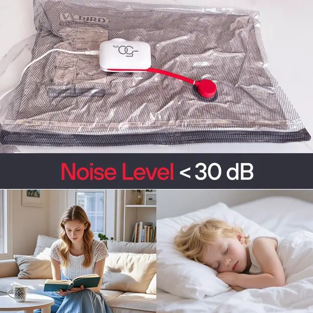 Alt view image 5 of 7 - Pack Vacuum Bags for Travel, Vacuum Seal Compression Bags for Clothing, Carry-On Luggage Space Saver Bags with Plug-in Electric Pump