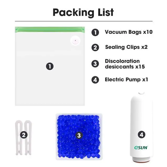 Alt view image 6 of 7 - 3D Printing Filament Electronic Vacuum Storage Kit Pro 2, Spool Storage Sealing Bags Dust Proof Humidity Resistant for Keeping Filament Dry, 10 Vaccum Bags/Kit