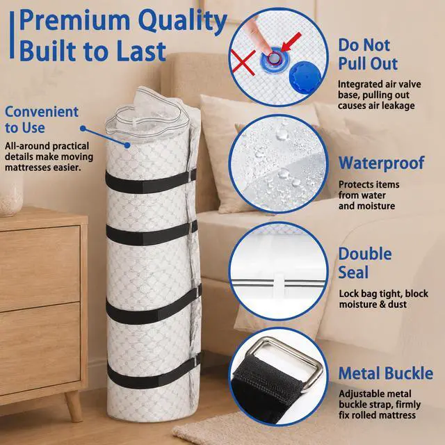 Alt view image 3 of 7 - Vacuum Bag for King Size Mattress