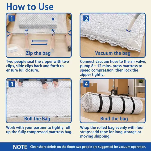Alt view image 6 of 7 - Vacuum Bag for King Size Mattress