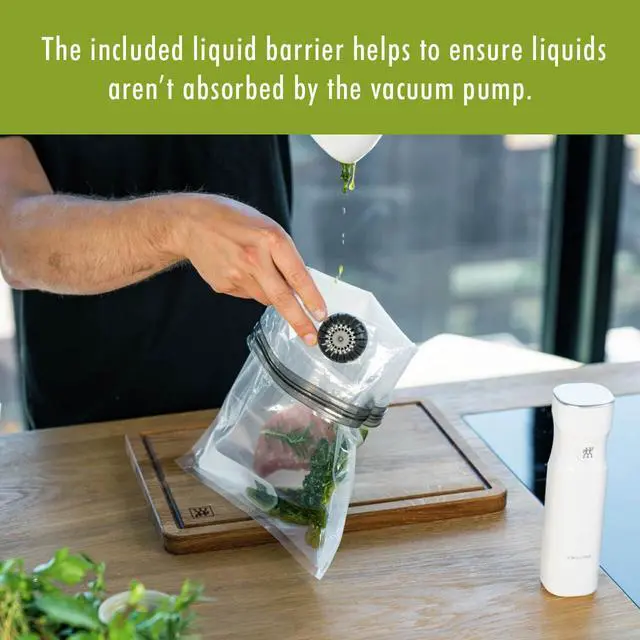 Alt view image 4 of 7 - Fresh & Save 30-Piece Small Vacuum Sealer Bags, 1/2 Gallon Reusable Snack Bags, Meal Prep