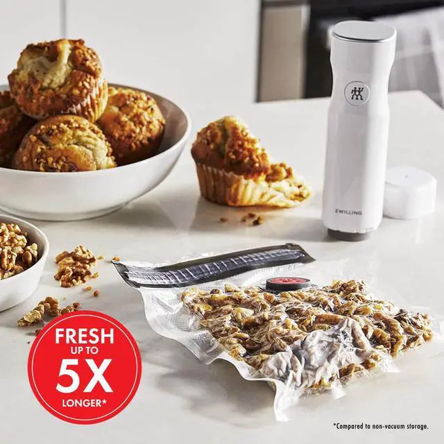 Alt view image 7 of 7 - Fresh & Save 30-Piece Small Vacuum Sealer Bags, 1/2 Gallon Reusable Snack Bags, Meal Prep