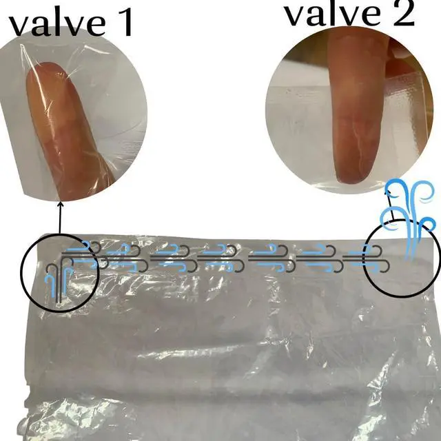 Alt view image 6 of 7 - 8 Travel Space Saver Bags - No Vacuum or Pump - for Clothes - Reusable - Luggage Compression - Set of 4 L and 4 M Sacks - Transparent