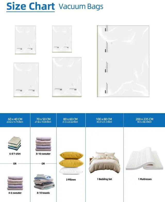 Alt view image 3 of 7 - Vacuum Bag for Moving, Vacuum Seal Bag Heavy Duty Storage Bag (1 Queen/Full/Full-XL)