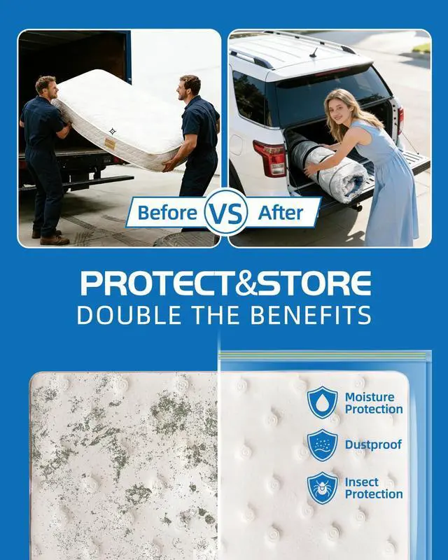 Alt view image 6 of 7 - Vacuum Bag for Moving, Vacuum Seal Bag Heavy Duty Storage Bag (1 Queen/Full/Full-XL)