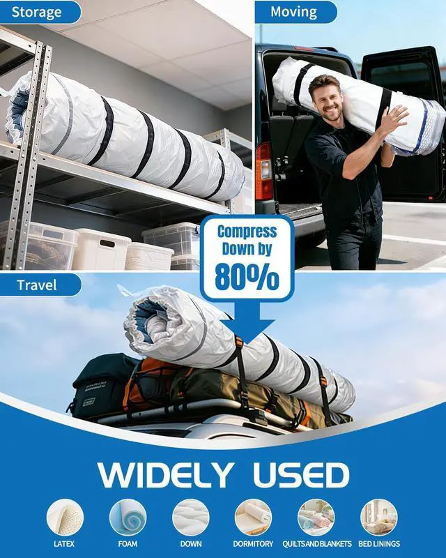 Alt view image 7 of 7 - Vacuum Bag for Moving, Vacuum Seal Bag Heavy Duty Storage Bag (1 Queen/Full/Full-XL)