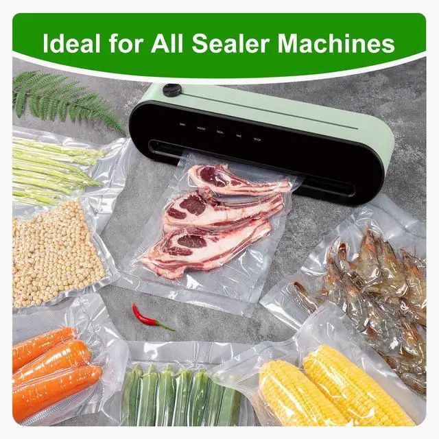 Alt view image 5 of 7 - 8" x 150' Vacuum Seal Roll Keeper with Cutter, Commercial Grade Vacuum Sealer Bags for Food Saver,BPA Free,Ideal for Storage, Meal Prep and Sous Vide