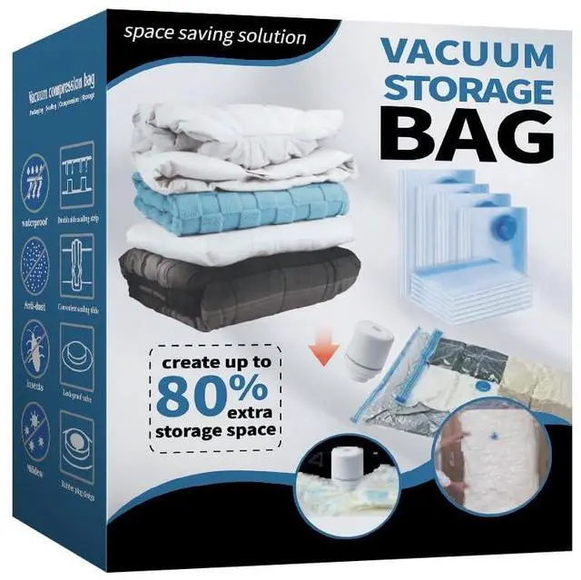 Main image of 21Piece Clothing Vacuum Storage Bags Bundle, SpaceSaving Compression Seal Bags for Bedding Storage, Moving and Travel