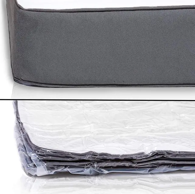 Alt view image 2 of 7 - Mattress Vacuum Bag for Moving, Vacuum Seal Mattress Bag for Memory Foam or Inner Spring Mattresses, Compression and Storage for Returns, Leakproof Valve and Double Zip Seal (King)