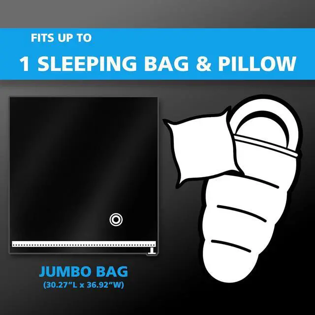 Alt view image 7 of 7 - Shrink-Pak Vacuum Seal Storage Bags for Clothing, Travel, Bedding | Tear & Water Resistant, Dual-Valve Space Saver Compression Bags, Pump Included - Jumbo (30x36 Inch), 3-Pack