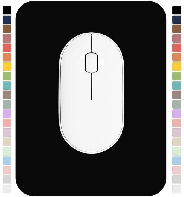 Main image of Small Mouse Pad 6 x 8 Inch, Horizontal and Vertical Flexible use. Great for Traveling, Wireless laptops, Keyboard Trays, Offices, etc. (Black)