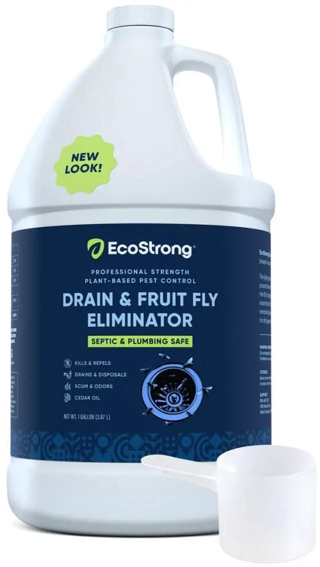 Main image of Fruit Fly Drain Treatment | Drain Fly Eliminator | All-Natural, Eliminates Gnats, Sewer Flies and More - Works in All Drains - 1 Gallon