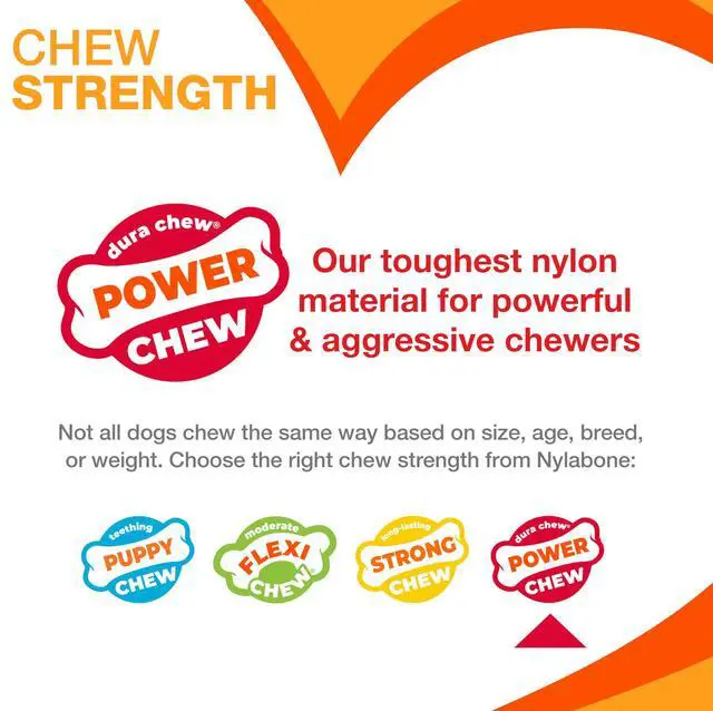 Alt view image 4 of 7 - Original Bone Power Chew Toys for Dogs, Durable & Tough Dog Toys for Aggressive Chewers, Long Lasting Chicken, Bacon, and Peanut Butter Flavor, Small - Up to 25 lbs, 1 Count
