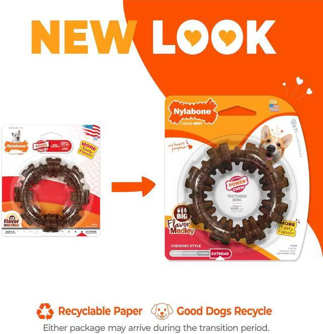 Alt view image 3 of 5 - Power Chew Textured Ring Dog Chew Toy, Flavor Medley, Small