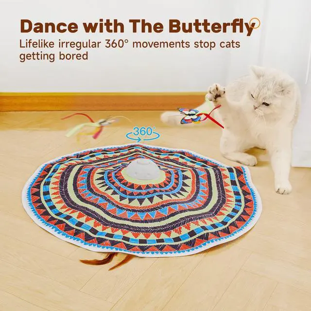 Alt view image 3 of 5 - Cat Toys Chargeable, 3in1 Hide and Seek, Interactive Fun