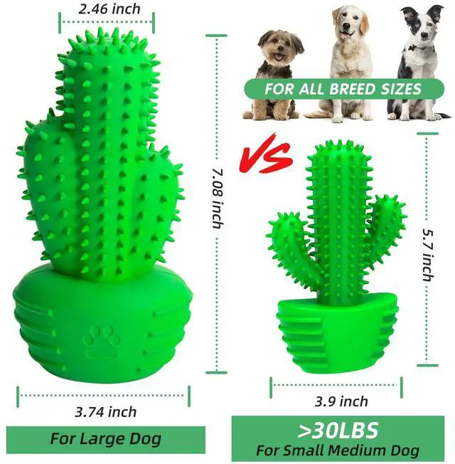 Alt view image 2 of 7 - Dog Chew Toys Dog Toothbrush Stick Teeth Cleaning Brush Dental for Medium Large Dog, Puppy Christmas Easter Birthday Gifts, Outdoor Squeaky Toys for Aggressive Chewers Interactive Tough Toys
