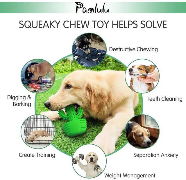 Alt view image 7 of 7 - Dog Chew Toys Dog Toothbrush Stick Teeth Cleaning Brush Dental for Medium Large Dog, Puppy Christmas Easter Birthday Gifts, Outdoor Squeaky Toys for Aggressive Chewers Interactive Tough Toys