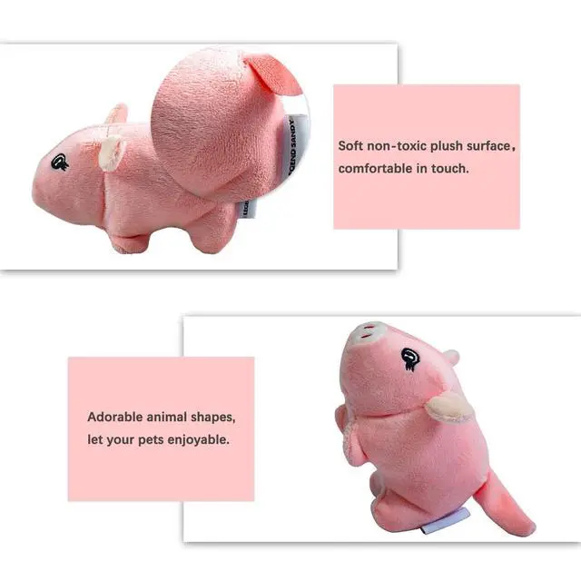 Alt view image 2 of 7 - Squeaky Plush Dog Toy Pack for Puppy, Small Stuffed Puppy Chew Toys 12 Dog Toys Bulk with Squeakers, Cute Soft Pet Toy for Small Medium Size Dogs