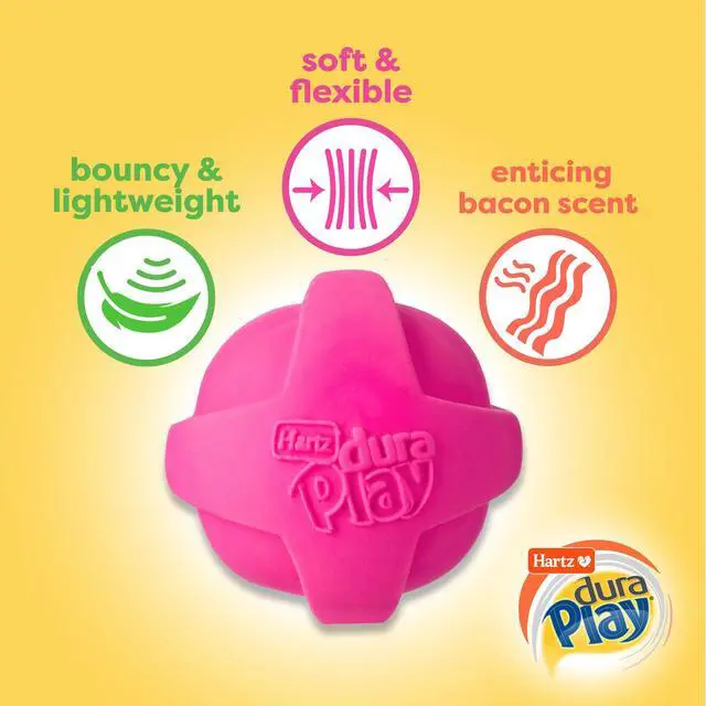 Alt view image 3 of 7 - DuraPlay Bacon Scented Dog Toys, Small (Assorted Color)