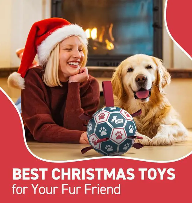 Alt view image 2 of 7 - Dog Balls, 6 Inch Dog Soccer Ball with Straps, Herding Balls for Dogs