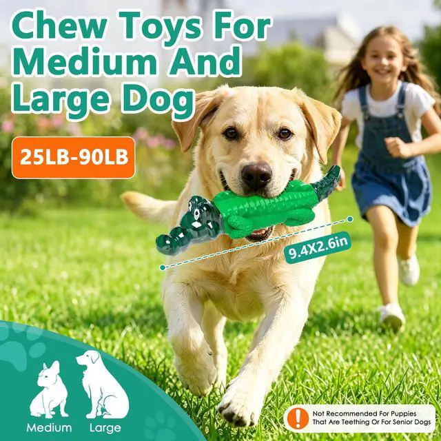 Alt view image 2 of 7 - Alligator Dog Toys for Aggressive Chewers,Medium Large Breed Dogs