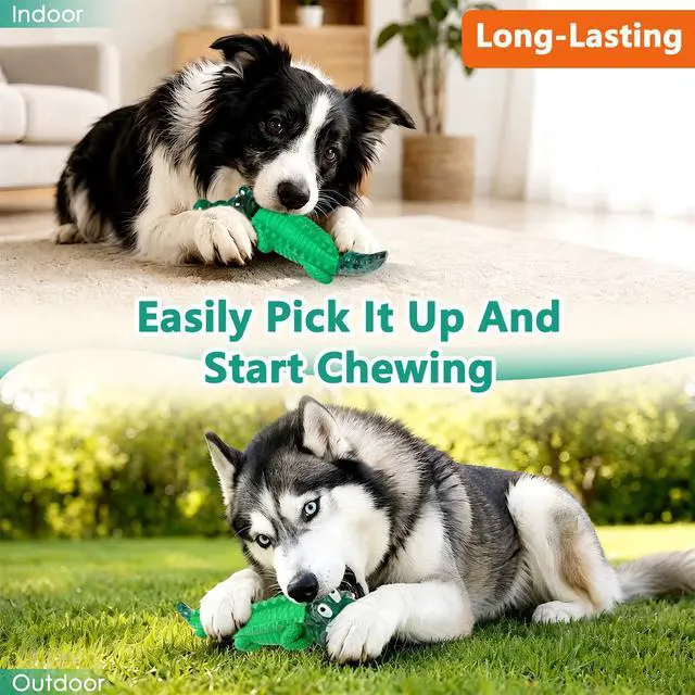 Alt view image 6 of 7 - Alligator Dog Toys for Aggressive Chewers,Medium Large Breed Dogs