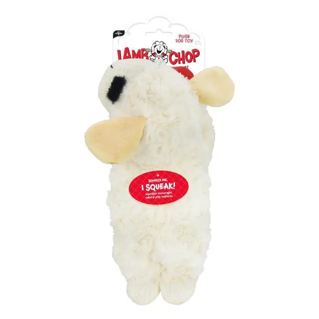 Alt view image 2 of 6 - Lamb Chop Dog Plush Toy - Squeaky Toy for Small & Medium Dogs - Extra Soft Plush - Stuffed Animal for Cuddling & Playing (10", Cream, 5 Squeakers)