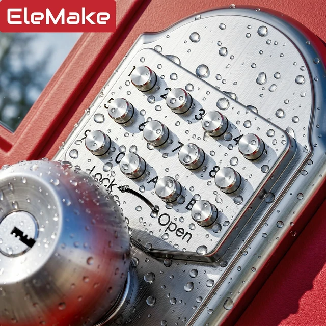 Alt view image 3 of 6 - Keyless Entry Keypad Deadbolt Door Lock 304 Stainless Steel Sabbath Lock 100% Mechanical Shabbos Lock- No Risk of Low Power