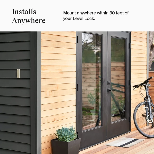 Alt view image 5 of 7 - Keypad - Compatible with Any Level Lock or Bolt - Weatherproof with LED Backlight - Bluetooth-Enabled Door Lock Accessory for Keyless Entry (White)