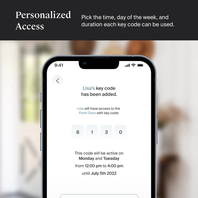 Alt view image 6 of 7 - Keypad - Compatible with Any Level Lock or Bolt - Weatherproof with LED Backlight - Bluetooth-Enabled Door Lock Accessory for Keyless Entry (White)