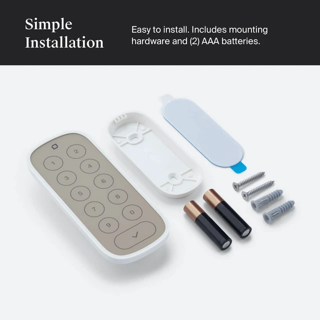 Alt view image 7 of 7 - Keypad - Compatible with Any Level Lock or Bolt - Weatherproof with LED Backlight - Bluetooth-Enabled Door Lock Accessory for Keyless Entry (White)