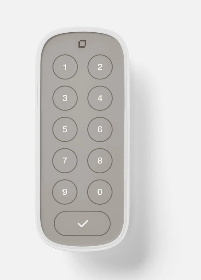 Main image of Keypad - Compatible with Any Level Lock or Bolt - Weatherproof with LED Backlight - Bluetooth-Enabled Door Lock Accessory for Keyless Entry (White)