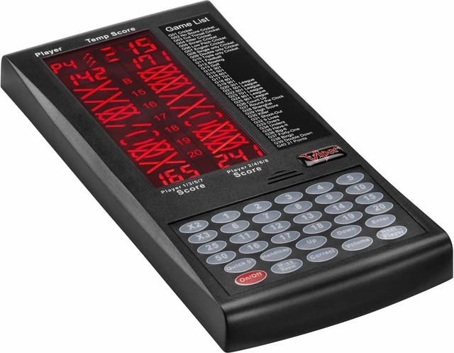 Alt view image 3 of 7 - ProScore Digital Dart Scorer Electronic Dartboard Scoreboard for Up to 8 Players, with 40 Games and 655 Game Options, Including Cricket and X01, Black
